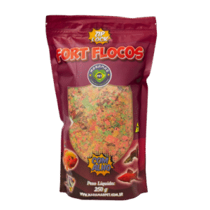 Fort Flocos - Ração em Flocos Básica - 4 Sacos de 250g