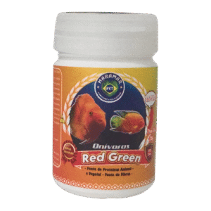 Red Green -  35g - Ração para peixes Onívoros Americanos e Africanos